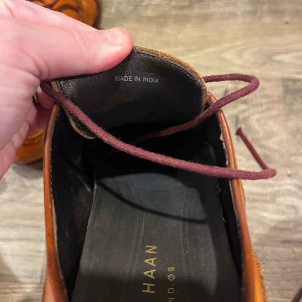 Cole Haan Wayne Cap Toe Oxford Shoes – Brown Leather, Size 10 - Picture 6 of 15